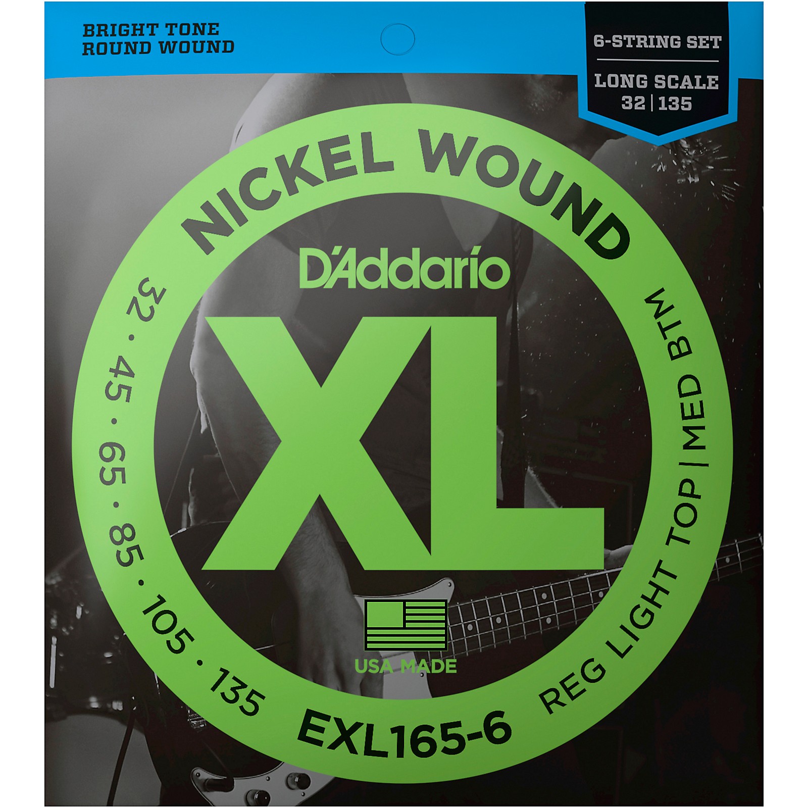 D'Addario EXL1656 XL 6String Bass Soft/Regular String Set Guitar Center