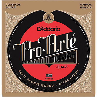 D'addario Ej47 Pro-Arte 80/20 Bronze Normal Tension Classical Guitar Strings for sale