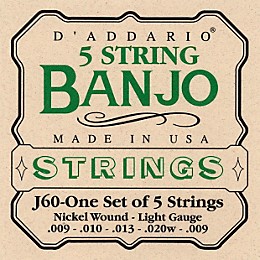 Clearance D'Addario J60 5-String Banjo Strings