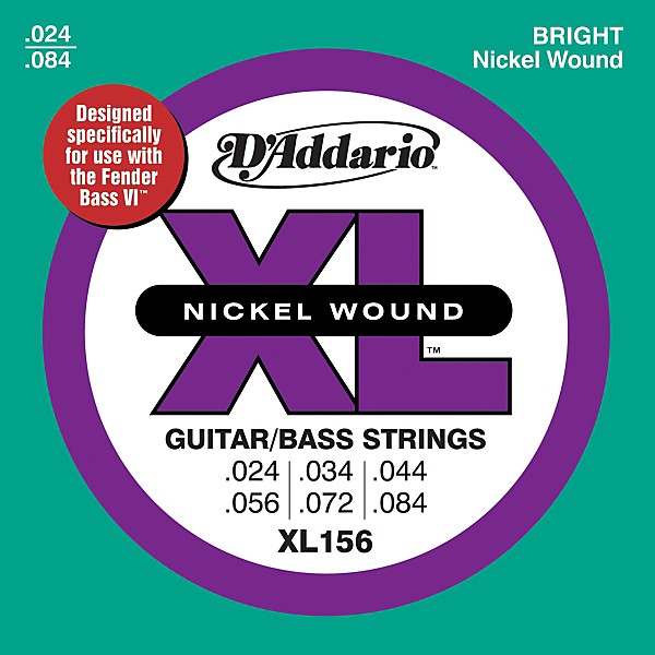 D'Addario XL156 XL 6-String Guitar / Bass Strings