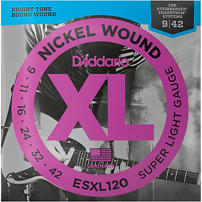 D'addario Esxl120 Nickel Double Ball End Super Light Electric Guitar Strings for sale
