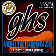Ghs Wbl White Bronze Light Acoustic-Electric Guitar Strings for sale