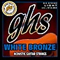 GHS WBL White Bronze Light Acoustic-Electric Guitar Strings