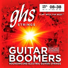 GHS GBUL Boomers Ultra Light Electric Guitar Strings