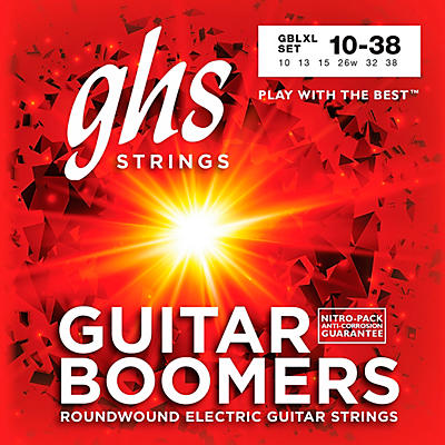 Ghs Gblxl Boomers Light/Extra Light Electric Guitar Strings for sale