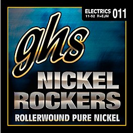 GHS Nickel Rockers Pure Nickle Rollerwound EJ Medium Electric Guitar Strings