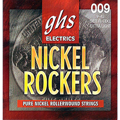 Ghs R+Rxl Nickel Rockers Roundwound Extra Light Electric Guitar Strings for sale