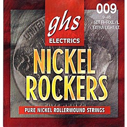 GHS R+RXL/L Nickel Rockers Roundwound Extra Light/Light Electric Guitar Strings