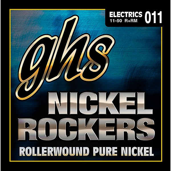 GHS R+RXL Nickel Rockers Pure Nickle Rollerwound Medium Electric Guitar Strings