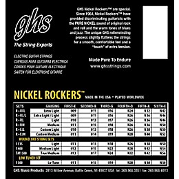 GHS R+RM Nickel Rockers Pure Nickle Rollerwound Electric Guitar Strings - Medium