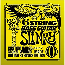 Ernie Ball 2837 Slinky Silhouette Short-Scale 6-String Bass Strings