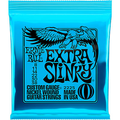 Ernie Ball 2225 Nickel Extra Slinky Electric Guitar Strings for sale