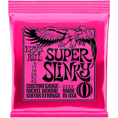 Ernie Ball Super Slinky 2223 (9-42) Nickel Wound Electric Guitar Strings for sale