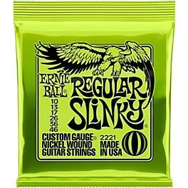 Ernie Ball Regular Slinky 2221 (10-46) Nickel Wound Electric Guitar Strings