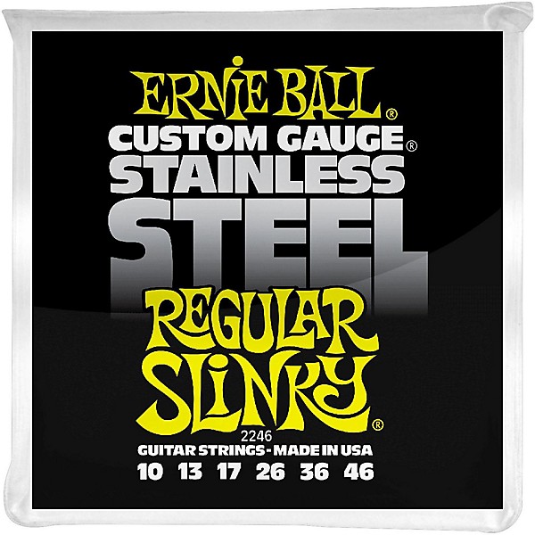 Ernie Ball 2246 Stainless Steel Regular Slinky Electric Guitar Strings