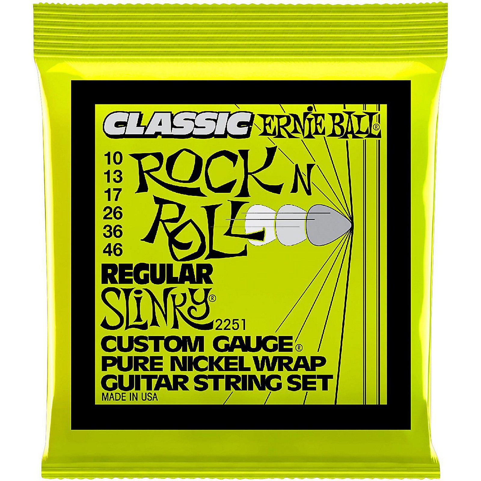 Ernie Ball 2251 Pure Nickel Slinky Electric Guitar Strings Guitar Center