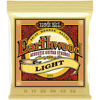 Ernie Ball 2004 Earthwood 80/20 Bronze Light Acoustic Guitar Strings for sale