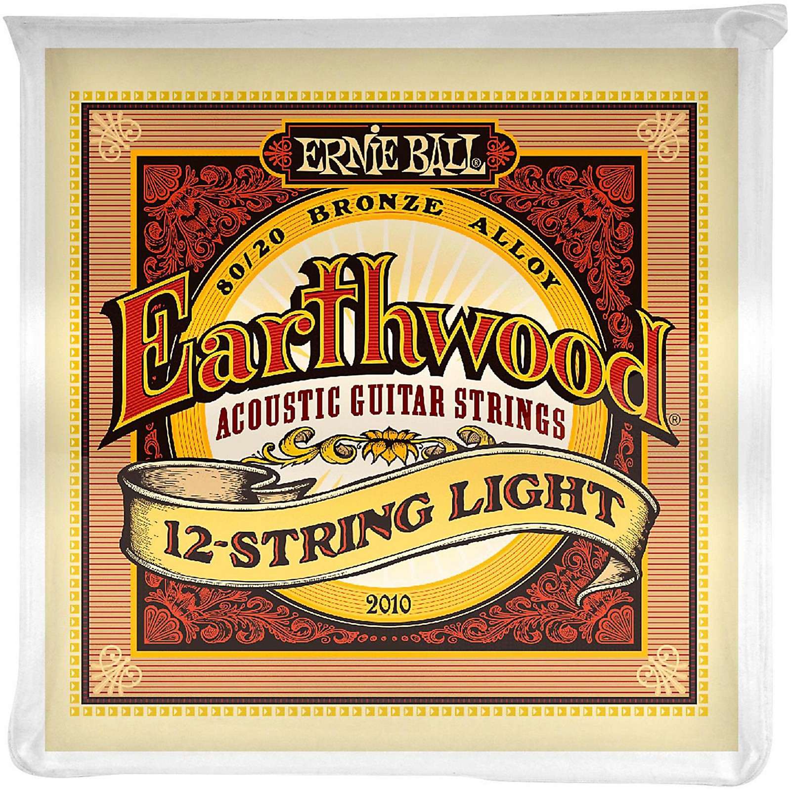 Ernie Ball 2010 Earthwood 80/20 Bronze 12String Light Acoustic Guitar
