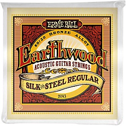 Ernie Ball 2043 Earthwood 80/20 Bronze Silk and Steel Acoustic Guitar Strings