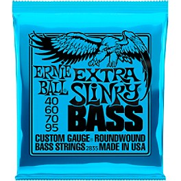 Ernie Ball 2835 Extra Slinky Round Wound Bass Strings