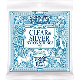 Ernie Ball 2403 Ernesto Palla Nylon Clear and Silver Classical Acoustic Guitar Strings