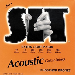 SIT Strings P-1048 Phosphor Extra Light Acoustic Guitar Strings