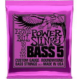 Ernie Ball 2821 Power Slinky 5-String Bass Strings