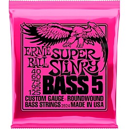 Ernie Ball 2824 Super Slinky 5-String Bass Strings