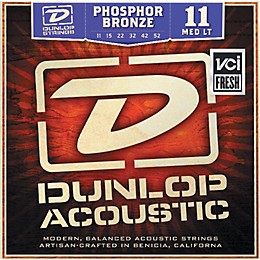 Dunlop Phosphor Bronze Medium Light Acoustic Guitar Strings