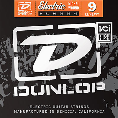 Dunlop Nickel Plated Steel Electric Guitar Strings Light Top Heavy Bottom 9'S for sale