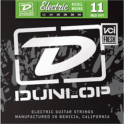 Dunlop Nickel Plated Steel Electric Guitar Strings Medium Heavy for sale