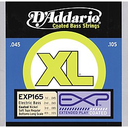 D'Addario EXP165 Coated Soft Top/Regular Bottom Bass Strings
