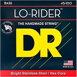 DR Strings Lo Rider MLH-45 Medium Lite Stainless Steel 4-String Bass Strings