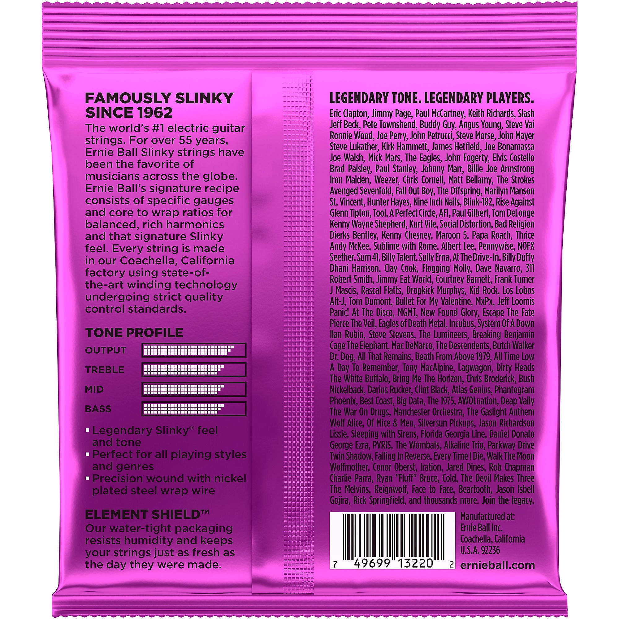 Ernie Ball 3220 Nickel Power Slinky Electric Guitar Strings 3 Pack