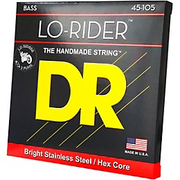 DR Strings Lo-Rider MH-45 Stainless Steel Medium 4-String Bass Strings