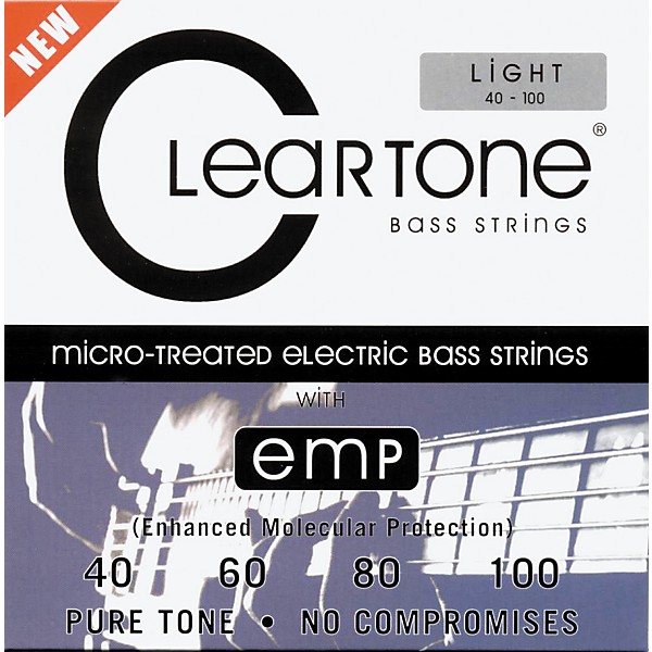 Cleartone Micro-Treated Light Electric Bass Guitar Strings