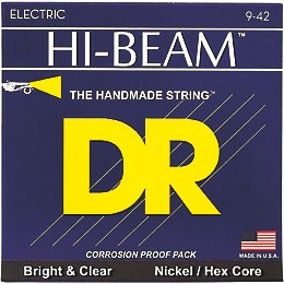 DR Strings LTR-9 Hi-Beams Nickel Light Electric Guitar Strings