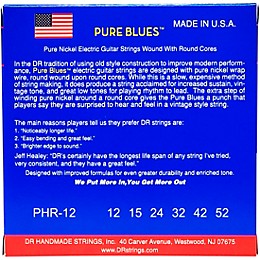 DR Strings PHR12 Pure Blues Nickel Extra Heavy Electric Guitar Strings