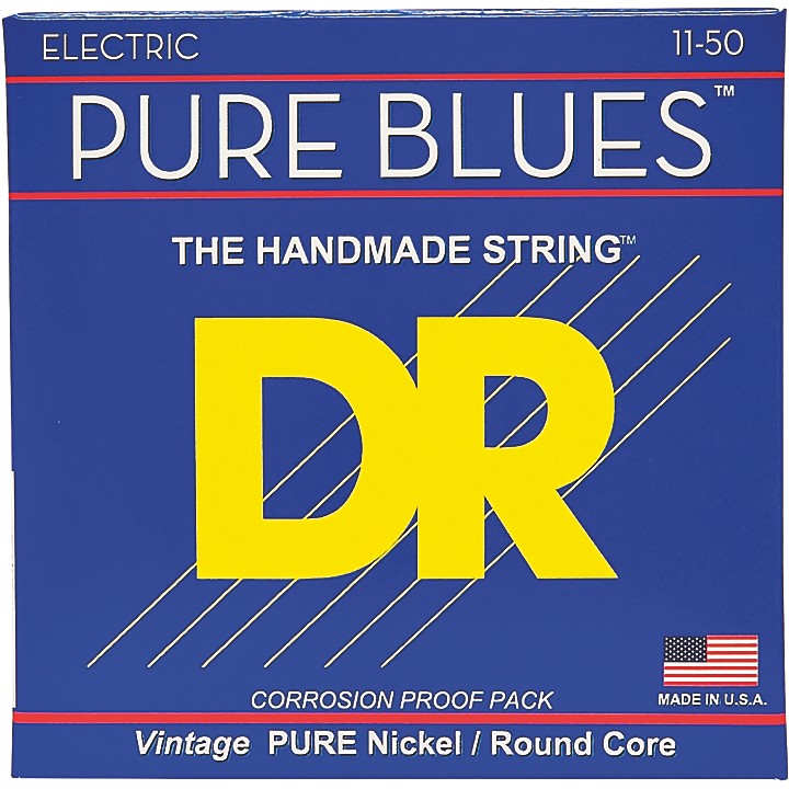 DR Strings PHR11 Pure Blues Nickel Heavy Electric Guitar Strings