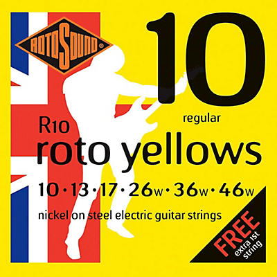 Rotosound Roto Yellows Electric Guitar Strings for sale
