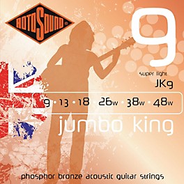 Rotosound Jumbo King Super Light Phosphor Bronze Acoustic Guitar Strings