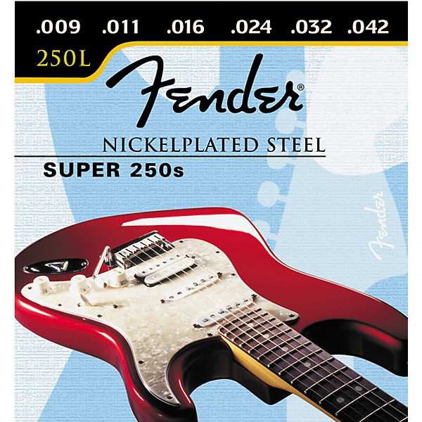 Fender Super 250L Nickel/Steel Light Ball End Electric Guitar Strings