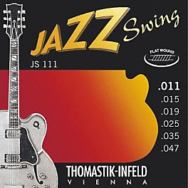 Thomastik JS111 Light Flatwound Jazz Swing Electric Guitar Strings