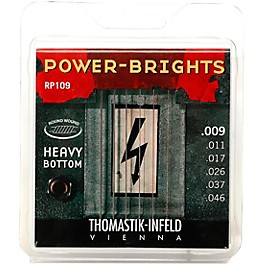 Thomastik RP109 Power-Brights Heavy Bottom Light Top Electric Guitar Strings