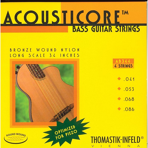 Thomastik AB344 Acousticore Phosphor Bronze 4-String Bass Strings