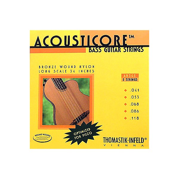 Thomastik AB345 Acousticore Phosphor Bronze 5-String Bass Strings