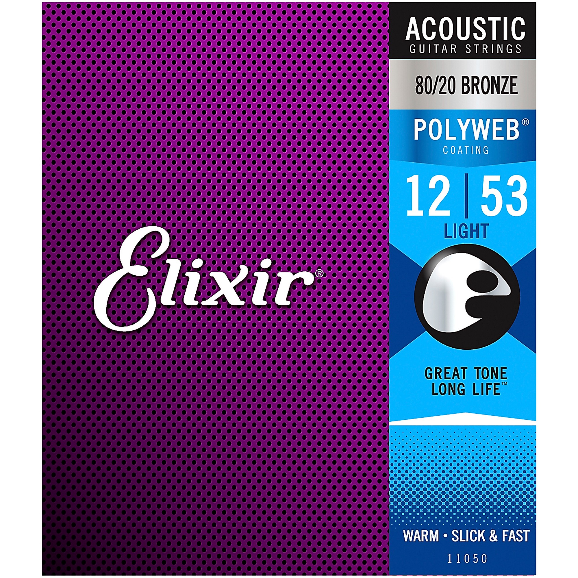 Elixir Polyweb Acoustic Guitar Strings .012 .053 Light Guitar Center