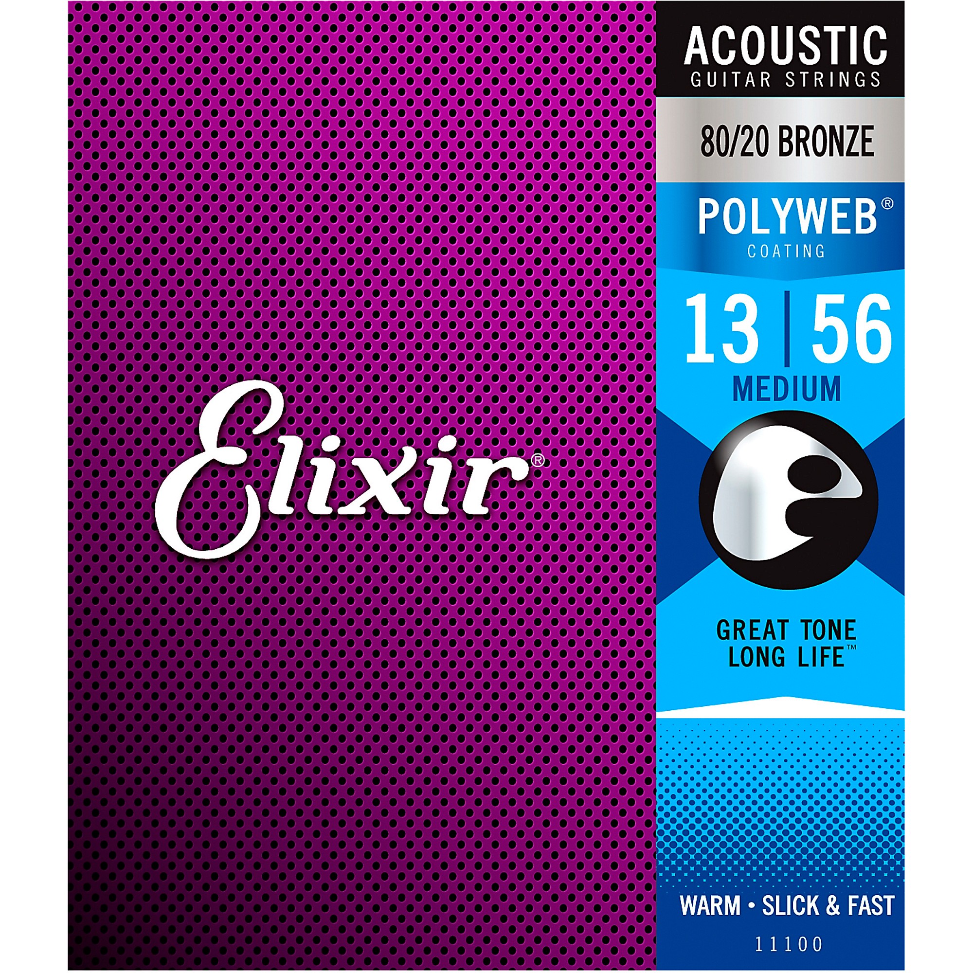 Elixir Medium Polyweb Acoustic Guitar Strings Guitar Center