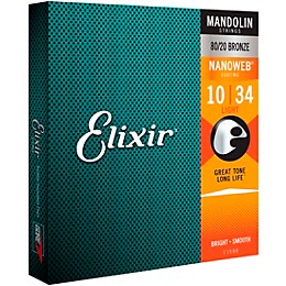 Elixir Mandolin Strings with NANOWEB Coating, Light (.010-.034)