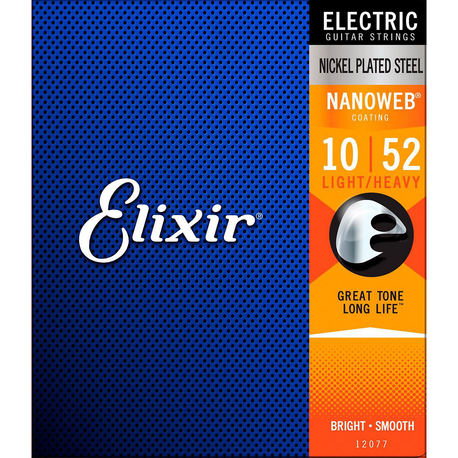 Elixir Electric Guitar Strings with NANOWEB Coating Light Heavy